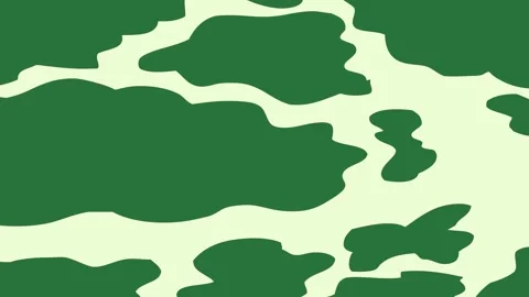 A green background with white border and spots dots map outline cow clipart Видео 335122568