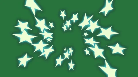 A green background with white border and stars star in the middle three on Vidéo 335122592
