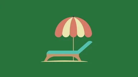 A green background with white border and dog on it chair surfboard top of Video stock 335122593