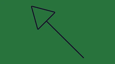 A green background with white border and screen black line on it arrow an Видео 335130503