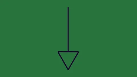 A green background with white border and an image of screen arrow pointing to Video stock 335130568