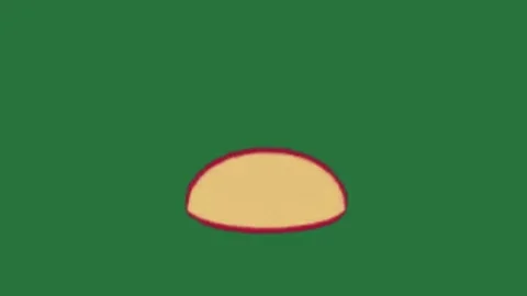 A green background with white border and screen red circle on it small dot Stockbeeldmateriaal 335683307