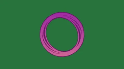 A green background with white border and screen purple circle on it green Stock-Footage 335683608