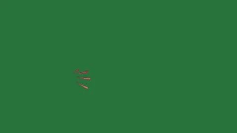 A green background with white border and screen red arrow on it small dot Stock Footage 335683824