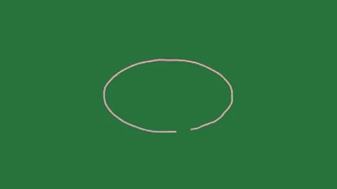 A green background with white border and circle on an image of screen it green Video stock 335683835