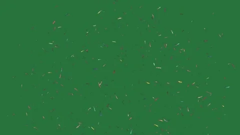 A green background with white border and screen lot of colorful confe green Video stock 335978031