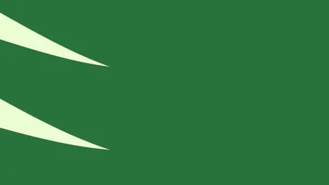 A green background with white border and wavy lines wave pattern blank paper 動画素材 337335615