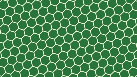 A green background with white border and geometric pattern hexagon dots black Stock Footage 337340852