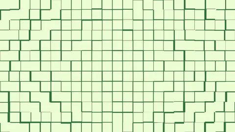 A green background with white border and squares black image of brick wall Video stock 337341164