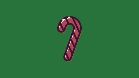 A green background with white border and candy on green screen figure colorful 库存影片 337341717