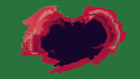 A green background with white border and red heart on screen black green Stock Footage 337341869