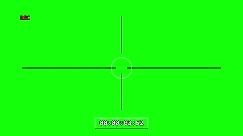 A green background with white border and black an image of cross on screen Video stock 345496309