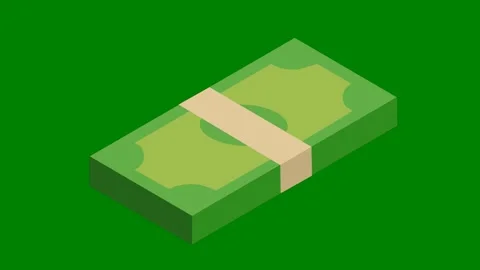 Green background white border box bow green screen animated chromakey background Stock Footage 314063869