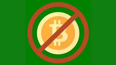 Green background white border egg sign bit coin green screen animated chromakey Video stock 314064799