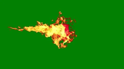 Green background white border fire screen burns green screen animated chromakey Stock Footage 314064493