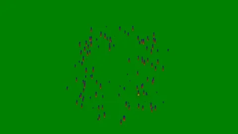 Green background white border fireworks screen tree firework green screen Stock Footage 314064455