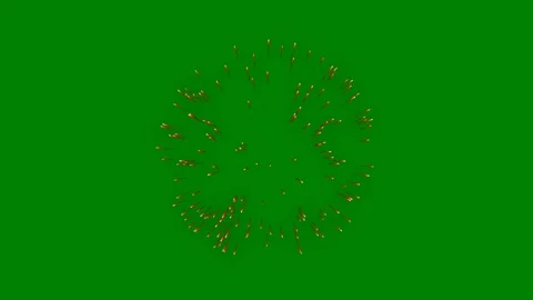 Green background white border fireworks screen middle green screen animated Stock Footage 314064474