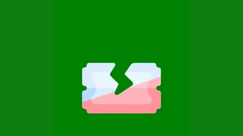 Green background white border phone broken glass piece paper bottle window Stock Footage 314064726