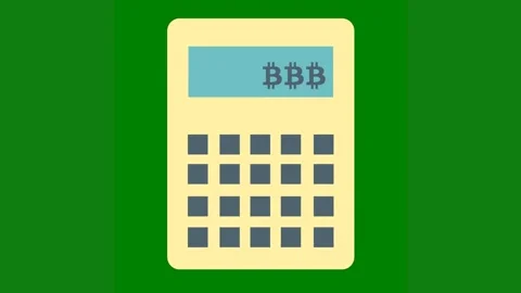 Green background white border phone blue screen calculaer letter b door small Stock Footage 314064811