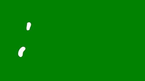 Green background white cat circle screen letters dots green screen animated Stock Footage 314063973