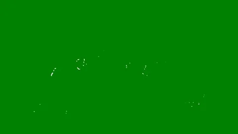 Green background white clouds map world green screen animated chromakey Stock Footage 314063902