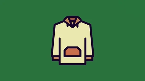 A green background with white coat and brown bag an illustration of man in lab Video stock 335091942