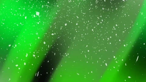 Green background with white confetti Stock Footage 310377980