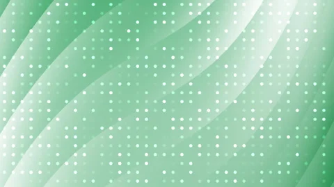 Green background with white dots and curved lines. Suitable for backgrounds Stock Footage 301422607