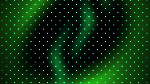Green background with white dots and swirling patterns. Stock Footage 337475137
