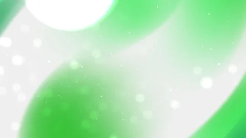 Green background with white light bokeh effects Stock Footage 299881803