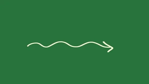 A green background with white outline of wave and line on green screen Video stock 335131805