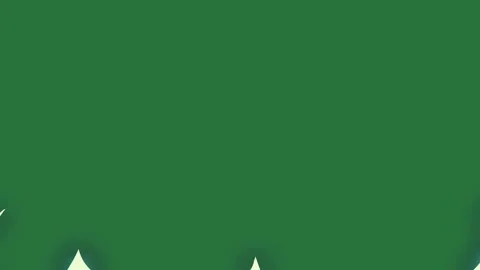 A green background with white star in the middle and birds flying around it Video stock 337340510