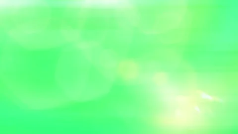 Green background with yellow light bokeh effect Stock Footage 338236459