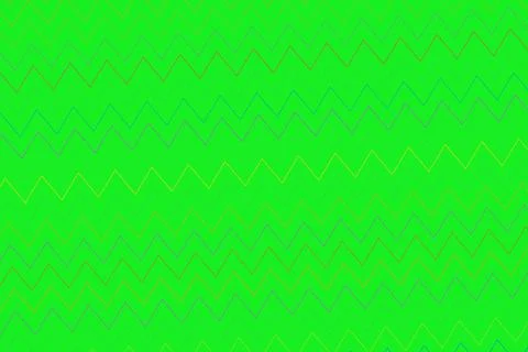 Green background with zigzag lines pattern design Illustrazione stock