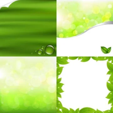 Green backgrounds Stock Illustration