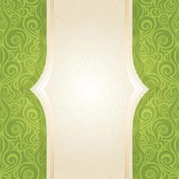 Green backround with copy space Stock Illustration