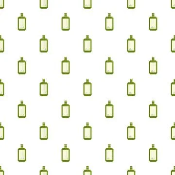 Green baggage tags creating seamless travel pattern 库存插图
