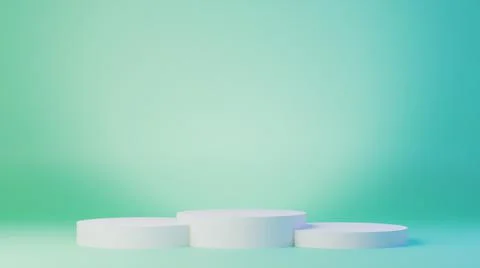 Green bakground display for an object Stock Photos