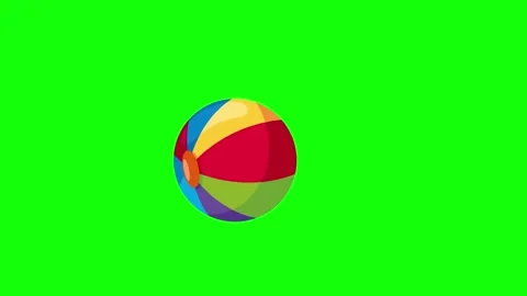 Green Ball and Circle and Screen on Green Screen Background Horizontal 16:9 Vídeos de archivo 339334248
