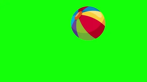 Green Ball and Screen on Green Screen Background Horizontal 16:9 Vídeos de archivo 339334284