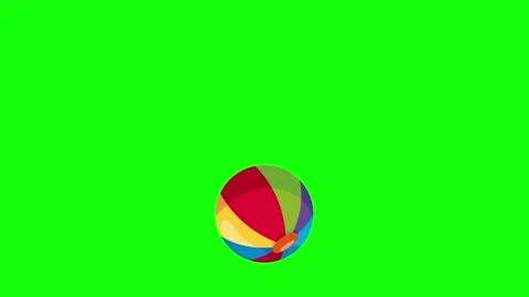 Green Ball and Screen on Green Screen Background Horizontal 16:9 Vidéo 339334307