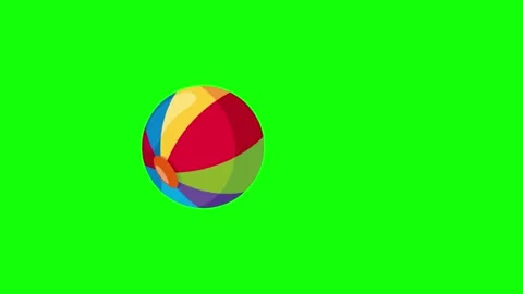 Green Ball and Screen on Green Screen Background Horizontal 16:9 库存影片 339334314