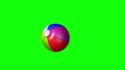 Green Ball and Screen on Green Screen Background Horizontal 16:9 Video stock 339443153