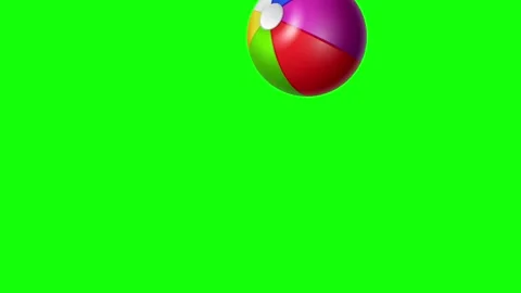Green Ball and Screen on Green Screen Background Horizontal 16:9 Stock Footage 339443174