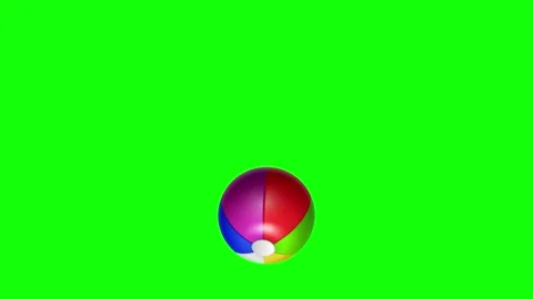 Green Ball and Screen on Green Screen Background Horizontal 16:9 Stock Footage 339443185