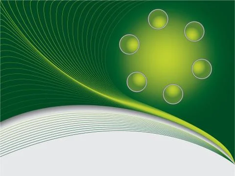 Green ball background Stock Illustration