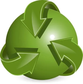 Green ball Stock Illustration