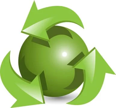 Green ball Stock Illustration