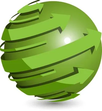 Green ball Stock Illustration