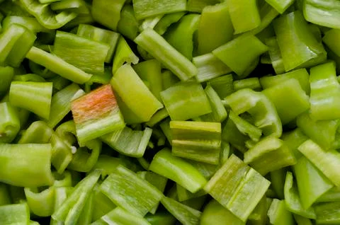 Green ball pepper slice for background Stock Photos